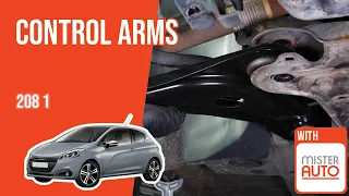 How to replace the control arms Peugeot 208 mk1 🚗
