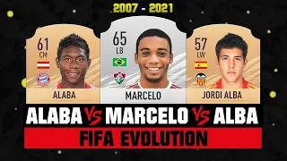 Marcelo VS Alba VS Alaba FIFA EVOLUTION! 😱🔥 FIFA 07 - FIFA 21