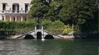 Visit Lake Como Italy video shot today of George Clooney's House Villa Oleandra