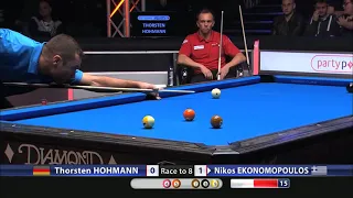 Thorsten Hohmann vs Nikos Ekonomopoulus | Last 16 | 2014 World Pool Masters