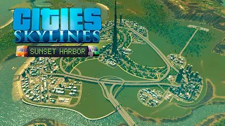 Cities Skylines - Sunset Harbor - Трикселион - Парки в центре, развиваем зоопарк! #45