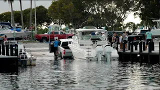 Wheels Deep ! Boaters from Black Point Marina (No Commentary)