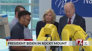 President Biden, First Lady visit Rocky Mount and Fort Liberty