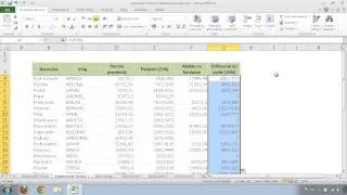 Excel - kopiowanie formuł, blokowanie adresów