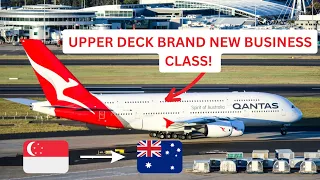 BUSINESS CLASS TRIP REPORT / QANTAS A380 Upper deck Singapore - Sydney