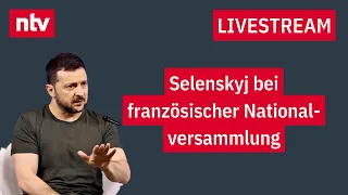 LIVE: Rede Selenskyj in der französischen Nationalversammlung