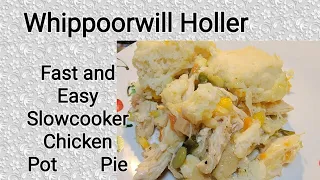 Fast and Easy Slowcooker Chicken Pot Pie with drop Dumplings/drop Biscuits!