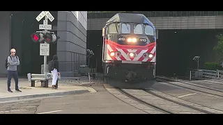 railfanning at canal & fulton  - clinton in chicago, illinois on (04/07/2024)
