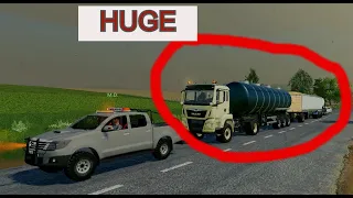 Long Truck Combination With Active Dolly | Huge Truck | FS19 Slovak Village  | Timelapse | Ep 25
