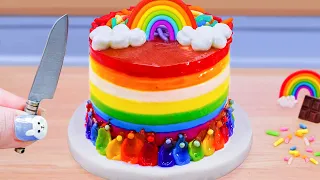 Colorful Rainbow Cake 🌈 Best of Miniature Rainbow Chocolate Cake Recipe 🌈 1000+ Mini Cake Ideas