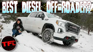 Off-Roaded In The Snow! How Does The GMC Sierra AT4 Diesel Handle The Mountains In The Winter?