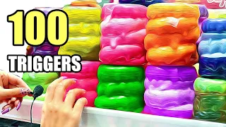 ASMR 100 TRIGGERS in 5 minutes for SLEEP & TINGLES | АСМР 100 ТРИГГЕРОВ за 5 минут 100% МУРАШКИ