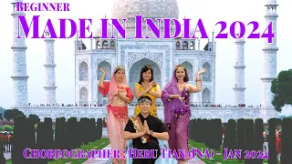 FLOW | Made In India 2024 | LINE DANCE | Phrased Beginner | Heru Tian