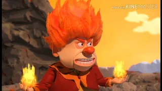 The miser brothers fighting❄🔥 with each other #Rankinbass #snowmiser #heatmiser