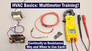 HVAC Multimeter Basics: Measuring Electrical Resistance vs Continuity! Testing and Tips!