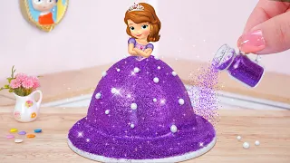 Beautiful Miniature Princess Sofia Cake Decorating 💜 How To Make Pull Me Up Cake | Tsunami Cake