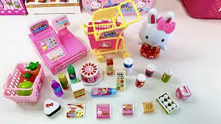 8 Minutes Satisfying with Unboxing Cute Pink Rabbit Convinience Store Collection Play Set ASMR