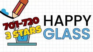 Happy Glass Level 701-720. 3 Stars Walkthrough | HAPPY GLASS NEW LEVELS