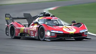 Ferrari 499P Hypercar testing @ Imola with Robert Kubica | Pure engine sounds *2024*