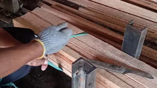 Cara mengikat kayu dengan tali rafia