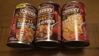 TASTE TEST : NEW Campbell's SPICY Chunky Soups...