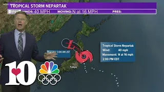 Tropical Storm Nepartak skirts around Tokyo, Olympic weather should improve in coming days