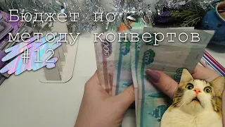 #12 Распределение бюджета по конвертам  | 7300 руб | Декабрь 2023 | Потратила почти всё на аптеку...