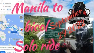 Manila to bicol ride / Solo ride Part 1 / Yamaha FZ16