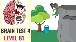 🧠 Brain Test 4 Level 81 | Oh no! Don't let Jenny fall down! | Walkthrough