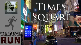 Virtual Run - Times Square at Night