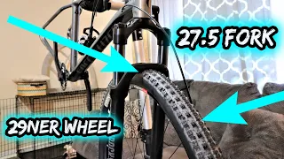 29NER WHEEL ON A 27.5 FORK  | THROUGH AXLE TO QUICK RELEASE