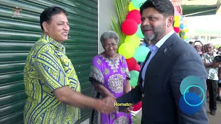 Fijian Minister for Economy Aiyaz Sayed-Khaiyum commissions the new Hometown Hardware shop in Labasa