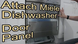 fitting a door/kick panel to our dishwasher (Miele G6620SCi)