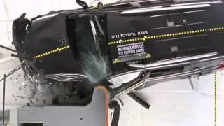 2013 Toyota RAV 4 CRASH TEST -  IIHS Small Overlap [POOR]