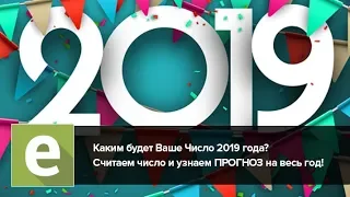 Ваше Число-2019 и прогноз на весь год - вебинар на LiveExpert.ru