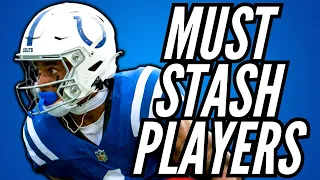 MUST STASH Players Before Week 1 of Fantasy Football