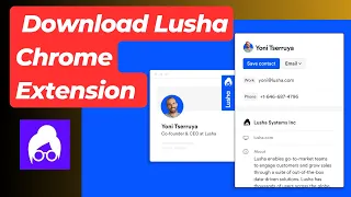 How to Install Lusha on Chrome | Lusha - Easily find B2B contact information