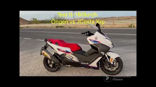 BMW C650 Sport origen vs JCosta Xrp