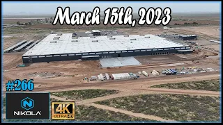 Nikola Semi Factory Construction Site March 15th, 2023 | Drone Footage of 10:30 AM