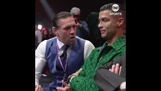 Conor McGregor and Cristiano Ronaldo sitting ringside 👀 #DayOfReckoning