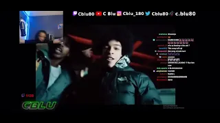 Cblu reacts to sha Gz - new opp (music video) 😯