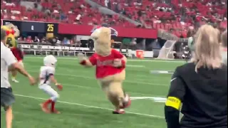 Mascot Blooper No Mercy for the Kids 😂😂 | Football