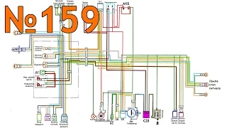 Как устроена проводка Honda Dio 34(35)