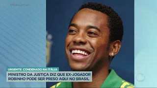 Ex: JOGADOR Robinho PODE SER PRESO NO BRASIL