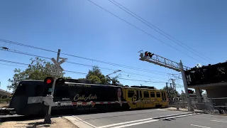 *New E-Bell And LEDs* SACRT 220 - X Street Railroad Crossing Fixed After Fire, Sacramento CA