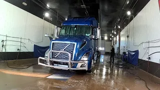 February 4, 21/54 Trucking. Blue Beacon Truck wash and a tire Blowout. Denton Texas