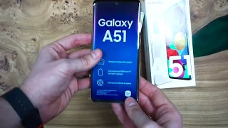 Распаковка Samsung Galaxy A51