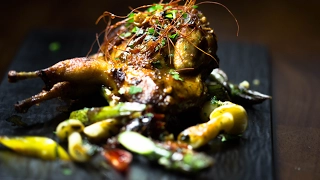 Recipe: Quail with Spiced Pan Seared Vegetables