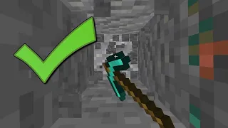 Never Dig Straight Down in Minecraft ... Or should you?