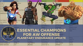 Essential Champions for Alliance War Offense: Planetary Endurance Update